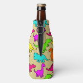 Farbenfrohe Dinosaurier Flaschenkühler (Flasche Rückseite)