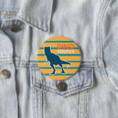 Farbenfrohe Dinosaurier-Jurassin-Tier T-rex Button (Beispiel)