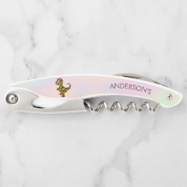 Farbenfrohe Dinosaurier Kellnermesser