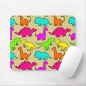 Farbenfrohe Dinosaurier Mousepad (Mit Mouse)