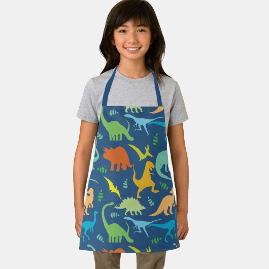 Farbenfrohe Dinosaurier Schürze (Insitu)