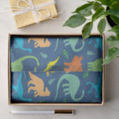 Farbenfrohe Dinosaurier Seidenpapier (Geschenk)