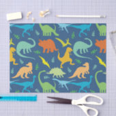 Farbenfrohe Dinosaurier Seidenpapier (Handwerk)