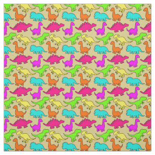 Farbenfrohe Dinosaurier Stoff