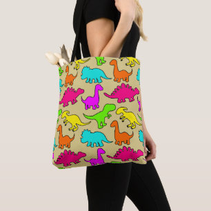 Farbenfrohe Dinosaurier Tasche