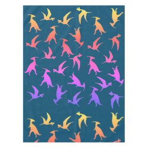 Farbenfrohe Dinosaurier Tischdecke