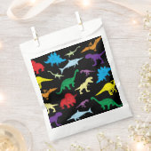 Farbenfrohe Dinosaurier Wasserfarbe Kindermuster Geschenktütchen (Ausgeschnitten)