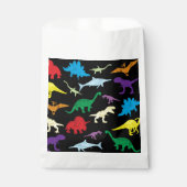 Farbenfrohe Dinosaurier Wasserfarbe Kindermuster Geschenktütchen (Vorderseite)