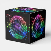 Farbenfrohe Disco Ball - Geschenk/Gastgeschenk Box Geschenkschachtel (Rückseite)