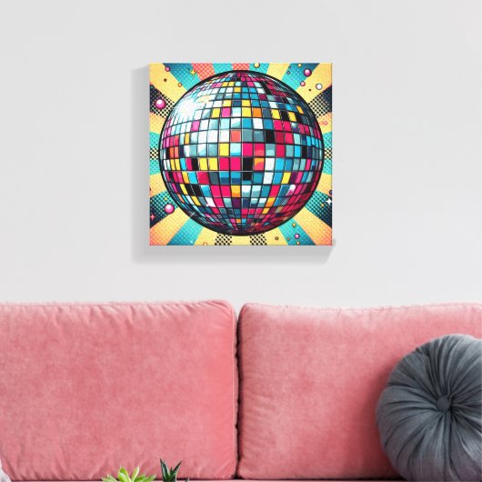 Farbenfrohe Disco Leinwand Art! (Insitu (Wohnzimmer))