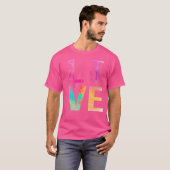Farbenfrohe Disk Golf Mama Disk Golf T-Shirt (Vorne ganz)
