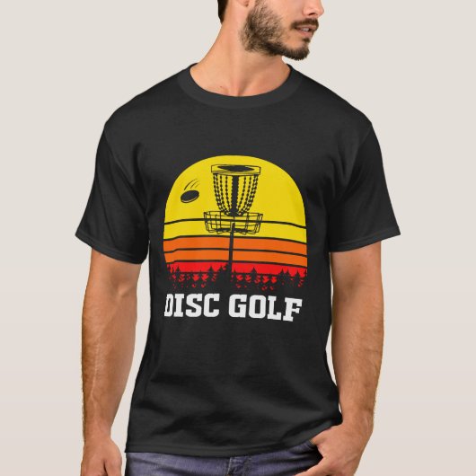 Farbenfrohe Disk Golf T-Shirt (Vorderseite)