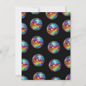 Farbenfrohe Diskothek New Year's Eve Party Einladung (Rückseite)