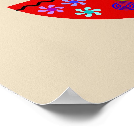 Farbenfrohe Diwali Lamp Diya Poster (Ecke)