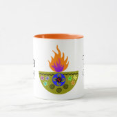 Farbenfrohe Diwali Lamp Diya Tasse (Zentrum)