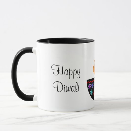 Farbenfrohe Diwali Lamp Diya Tasse (Links)