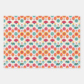 Farbenfrohe Diwali Muster Geschenkpapier Set (Vorderseite)