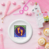 Farbenfrohe Diwali Rangoli mit Footprint Pappteller (Party)