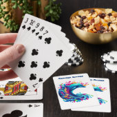 Farbenfrohe Dolphin-Classic Spielkarten (In Situ)
