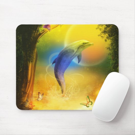 Farbenfrohe Dolphin Mousepad (Mit Mouse)