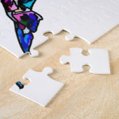 Farbenfrohe Dolphin-Puzzle Puzzle (Seite)