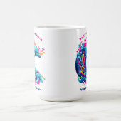 Farbenfrohe Dolphin Splash Kaffeetasse (Mittel)
