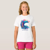 Farbenfrohe Dolphin Splash- T-Shirt (Vorne ganz)