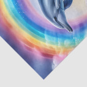 Farbenfrohe Dolphin und Regenbogen-Dekoupage Seidenpapier (Ausschnitt)