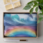 Farbenfrohe Dolphin und Regenbogen-Dekoupage Seidenpapier (Geschenk)