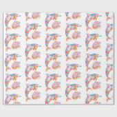 Farbenfrohe Dolphin- und Wave-Print Geschenkpapier (Flach)