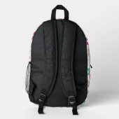 Farbenfrohe Donut-Rucksack Bedruckter Rucksack (Rückseite)