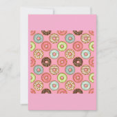 Farbenfrohe Donuts Einladung (Vorderseite)