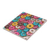 Farbenfrohe Donuts Fliese (Seite)