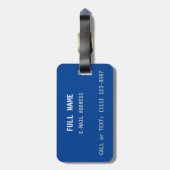 Farbenfrohe Donuts Gepäckmarke Gepäckanhänger (Rückseite vertikal)