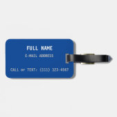 Farbenfrohe Donuts Gepäckmarke Gepäckanhänger (Rückseite horizontal)