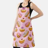 Farbenfrohe Donuts: Handgezogene Wasserfarbe Schürze (InSitu)