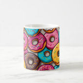 Farbenfrohe Donuts Kaffeetasse (Mittel)