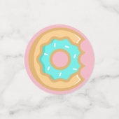 Farbenfrohe Donuts Konfetti (Klein Vorderseite)