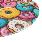 Farbenfrohe Donuts Schneidebrett (Ecke)