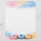 Farbenfrohe Donuts Schreibwaren (Vorne/Hinten)