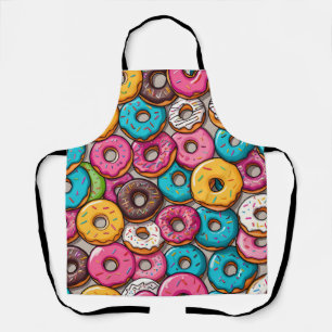 Farbenfrohe Donuts Schürze