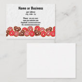 Farbenfrohe Donuts Visitenkarte (Vorne/Hinten)