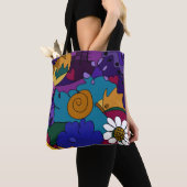 Farbenfrohe Doodle Art Tasche (Von Nahem)