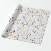 Farbenfrohe Doodle Herz Valentinstag Geschenkpapier (Ungerollt)