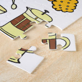 Farbenfrohe Doodle-Süßigkeiten: Desserdesign Puzzle (Seite)
