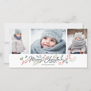 Farbenfrohe Doodles Frohe Weihnachten 3 Foto