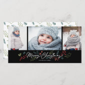 Farbenfrohe Doodles Frohe Weihnachten 3 Foto Schwa (Vorne/Hinten)