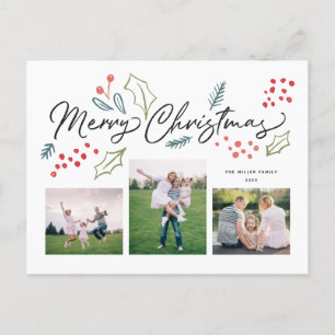 Farbenfrohe Doodles Frohe Weihnachten Multi-Foto