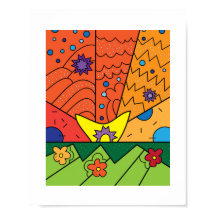 Farbenfrohe Doodles, Muster, Design Poster drucken