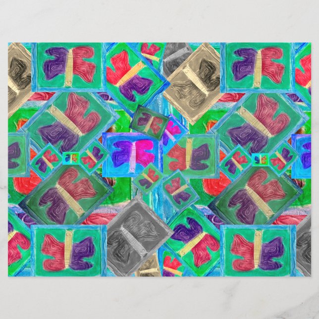 Farbenfrohe Doppelherausforderung | Scrapbooking (Vorderseite)